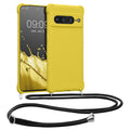 kwmobile Necklace Case Compatible with Google Pixel 7 Pro Cover with Lanyard Silicone Protective Case