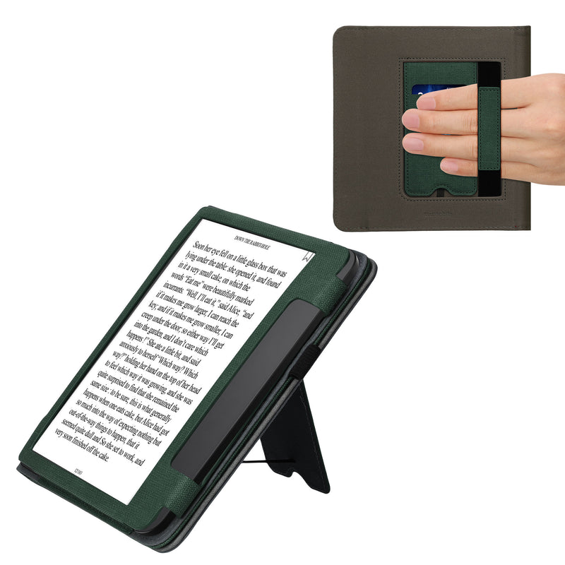 kwmobile Case Compatible with Tolino Epos 3 Case Flip Case with Hand Strap Cover