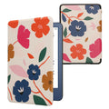 kwmobile Cover for Amazon Kindle (2022/2024) Case - eReader Flip Case with Auto Sleep Function - Library Motto