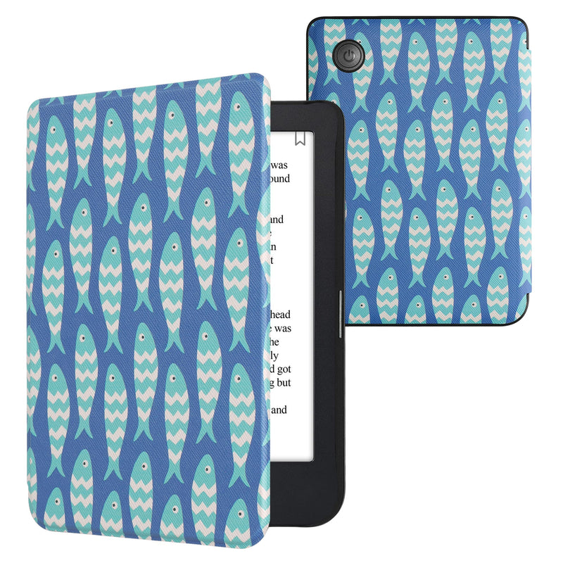kwmobile Protective Case for Kobo Clara 2E / Tolino Shine 4 Case - eReader Flip Case with Auto Sleep Function