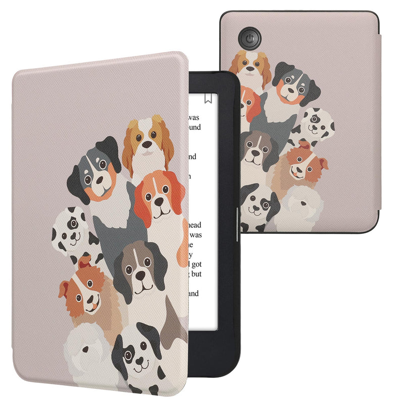 kwmobile Protective Case for Kobo Clara 2E / Tolino Shine 4 Case - eReader Flip Case with Auto Sleep Function