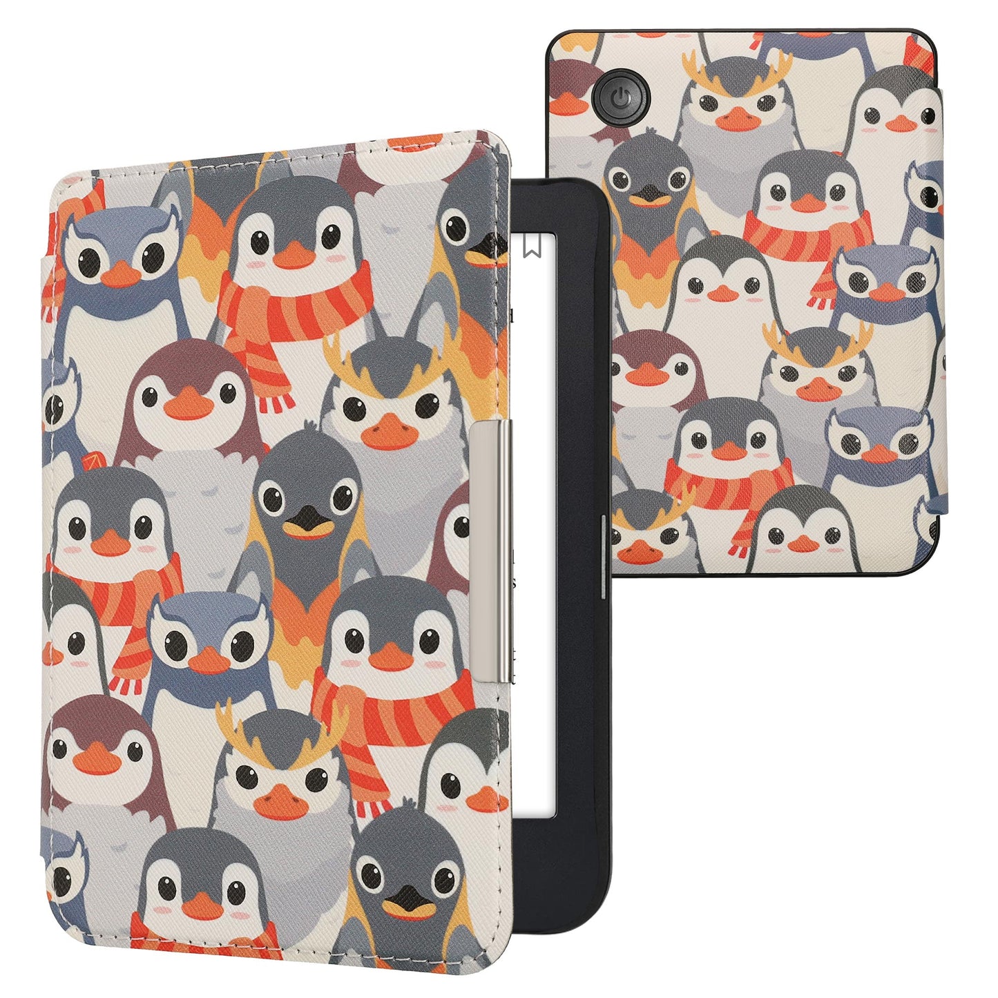 kwmobile Protective Case for Kobo Clara 2E / Tolino Shine 4 Case - eReader Flip Case with Auto Sleep Function
