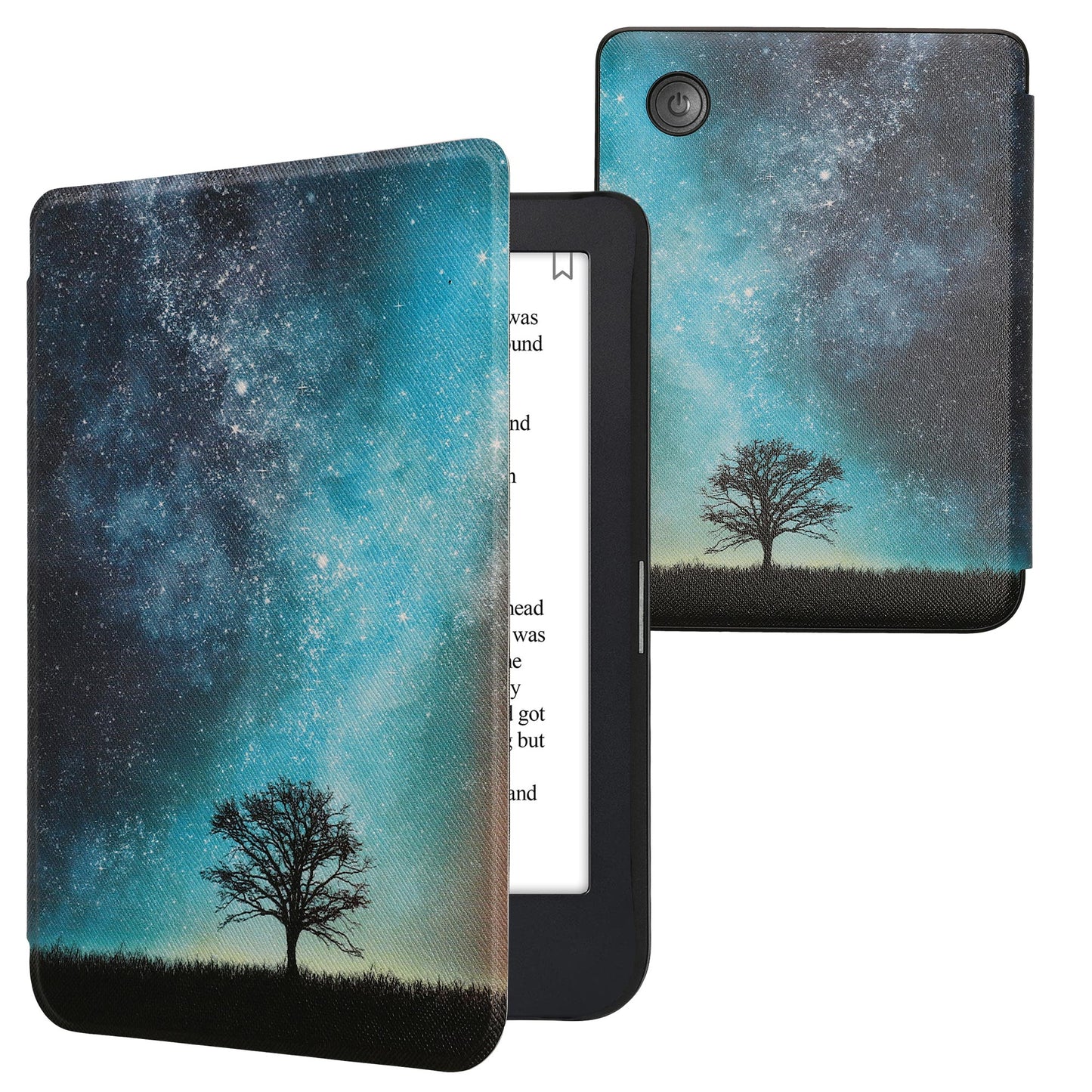 kwmobile Protective Case for Kobo Clara 2E / Tolino Shine 4 Case - eReader Flip Case with Auto Sleep Function