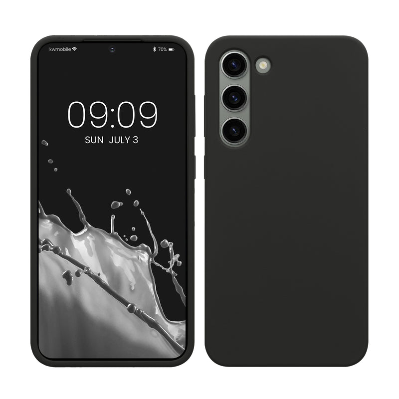 kwmobile Case Compatible with Samsung Galaxy S23 Plus - Slim Silicone Phone Cover - Shockproof Mobile Phone Case Soft Finish - Wireless Charging