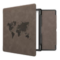 kwmobile Case for Amazon Kindle Scribe (2022/2024) - Faux Leather eReader Cover with Auto Sleep Function - Rising Sun