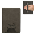 kwmobile Flip Case compatible with Amazon Kindle Paperwhite 11th Generation 2021 - Faux Leather eReader Cover - with Hand Strap