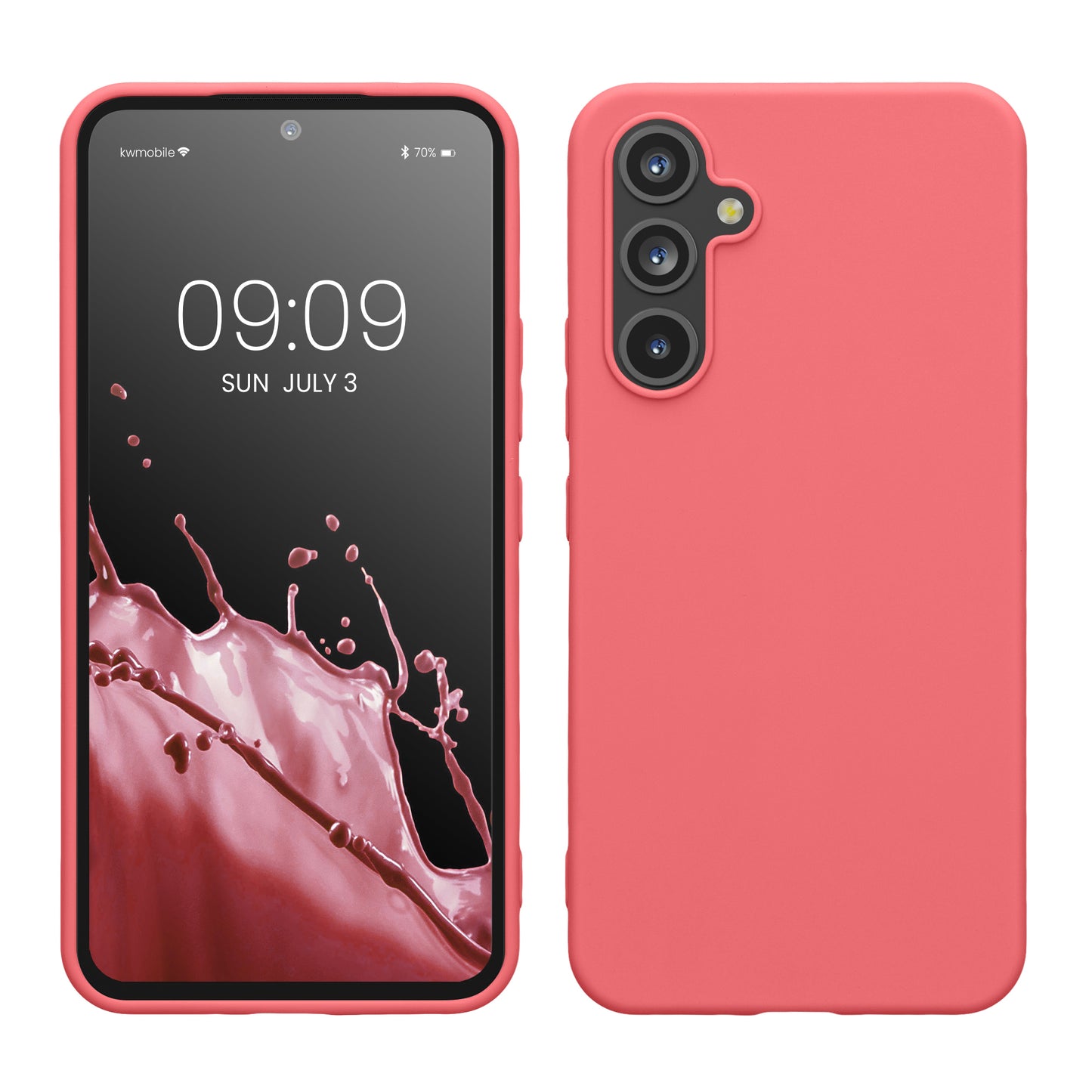 kwmobile Case Compatible with Samsung Galaxy A54 5G Case - Silicone Phone Cover - Shockproof Flexible Protective Cover - Case