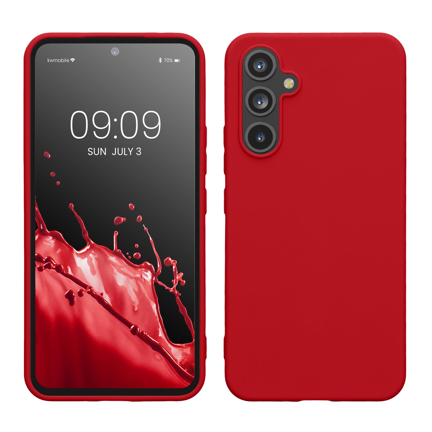 kwmobile Case Compatible with Samsung Galaxy A54 5G Case - Silicone Phone Cover - Shockproof Flexible Protective Cover - Case