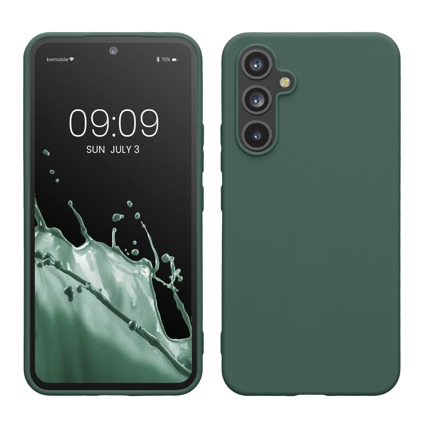 kwmobile Case Compatible with Samsung Galaxy A54 5G Case - Silicone Phone Cover - Shockproof Flexible Protective Cover - Case