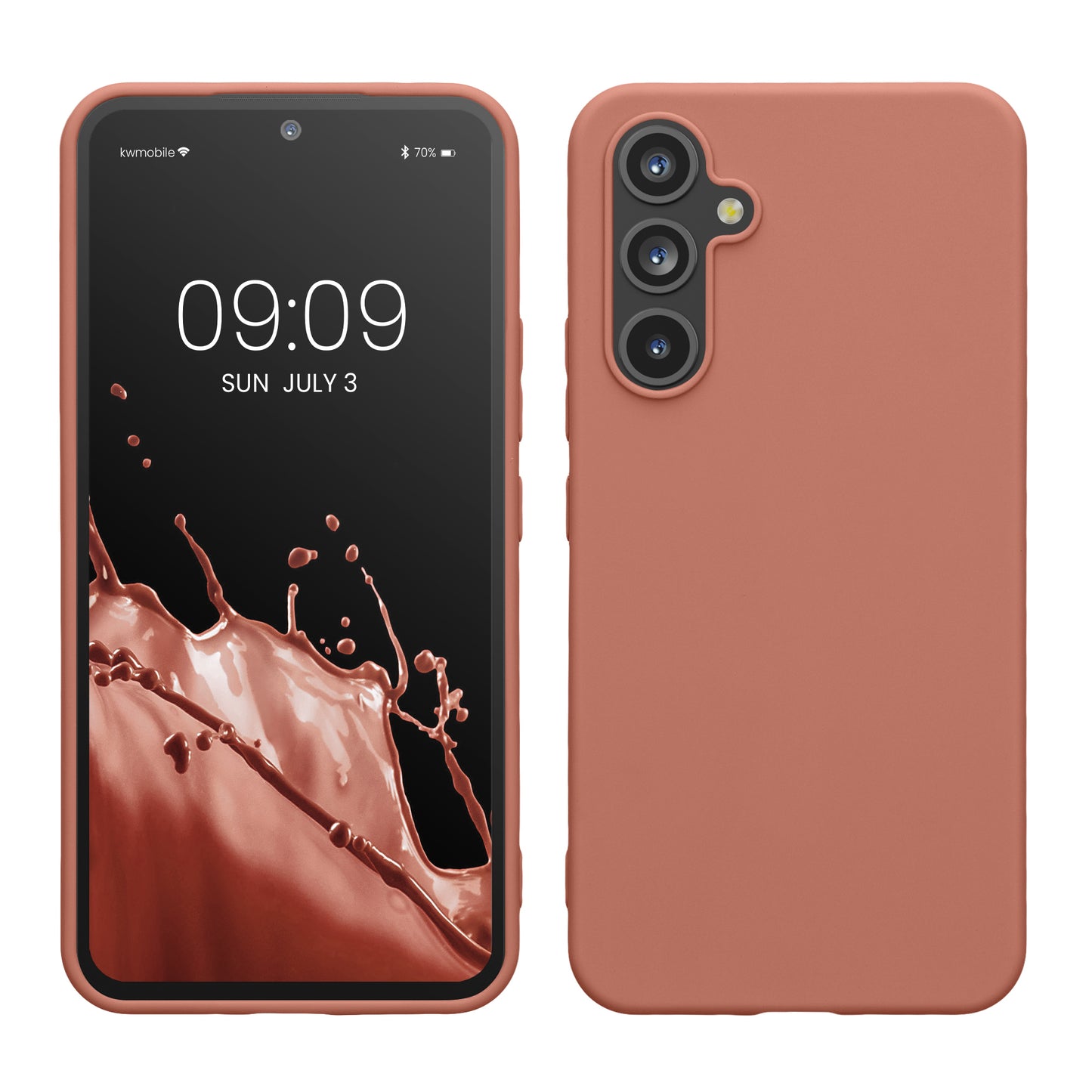 kwmobile Case Compatible with Samsung Galaxy A54 5G Case - Silicone Phone Cover - Shockproof Flexible Protective Cover - Case