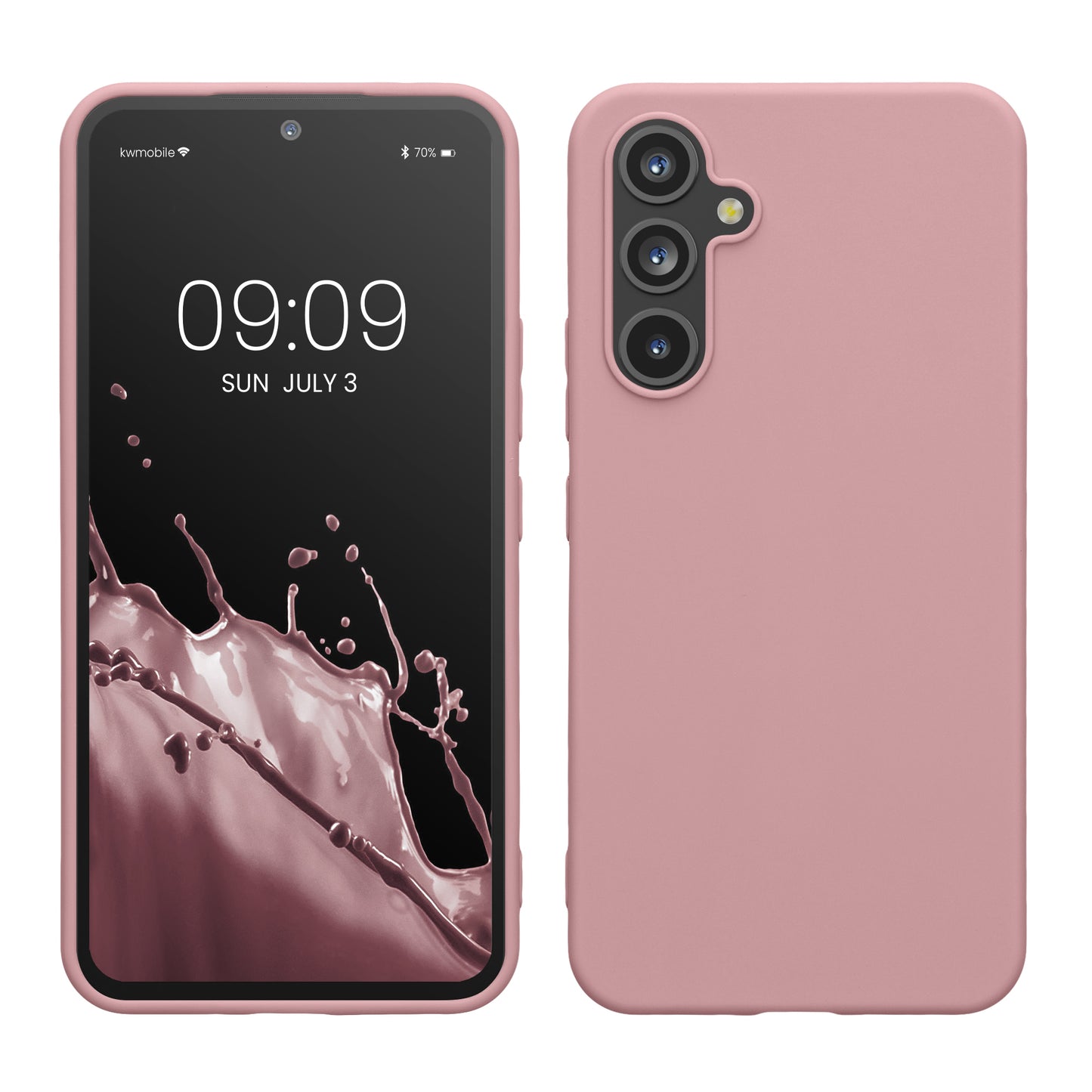 kwmobile Case Compatible with Samsung Galaxy A54 5G Case - Silicone Phone Cover - Shockproof Flexible Protective Cover - Case