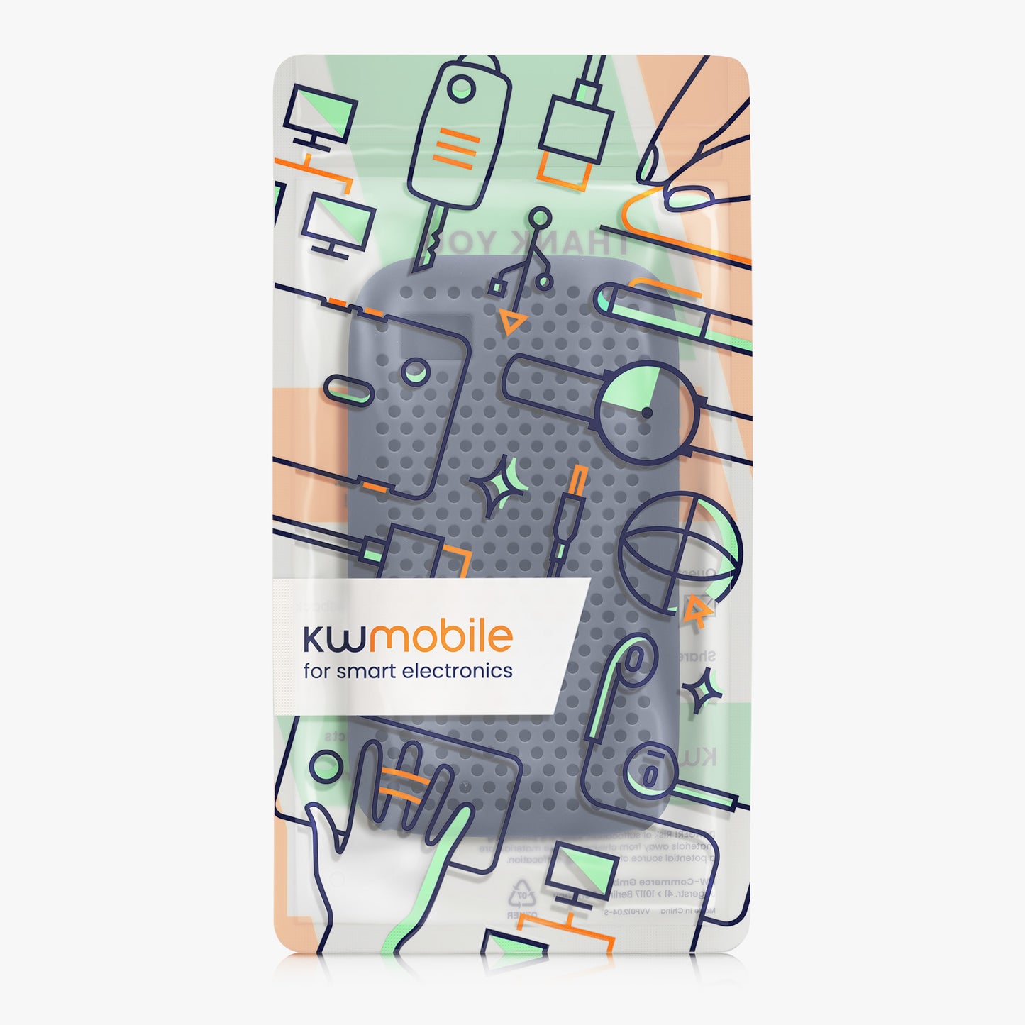 kwmobile Case compatible with WD My Passport SSD 500GB / 1T / 2T / 4T Hard Drive Protective Case for Portable SSD