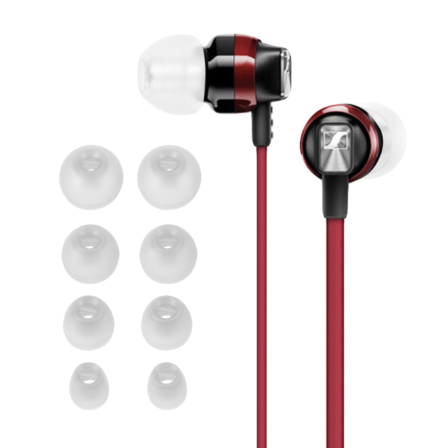 kwmobile Replacement Ear Pads compatible with Sennheiser CX 300S / CX 6.00BT / Momentum In-Ear - 4 Sizes - Replacement Earbuds In-Ear Headphones - Pads