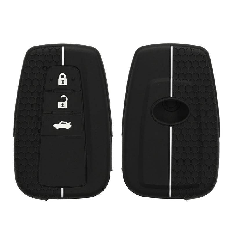 kwmobile Car Key Protection Case compatible with Toyota 3 Buttons RAV4 CHR Corolla 2021 Yaris Hilux Case