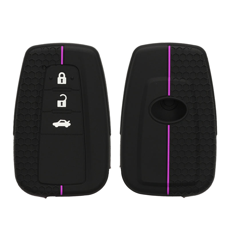 kwmobile Car Key Protection Case compatible with Toyota 3 Buttons RAV4 CHR Corolla 2021 Yaris Hilux Case