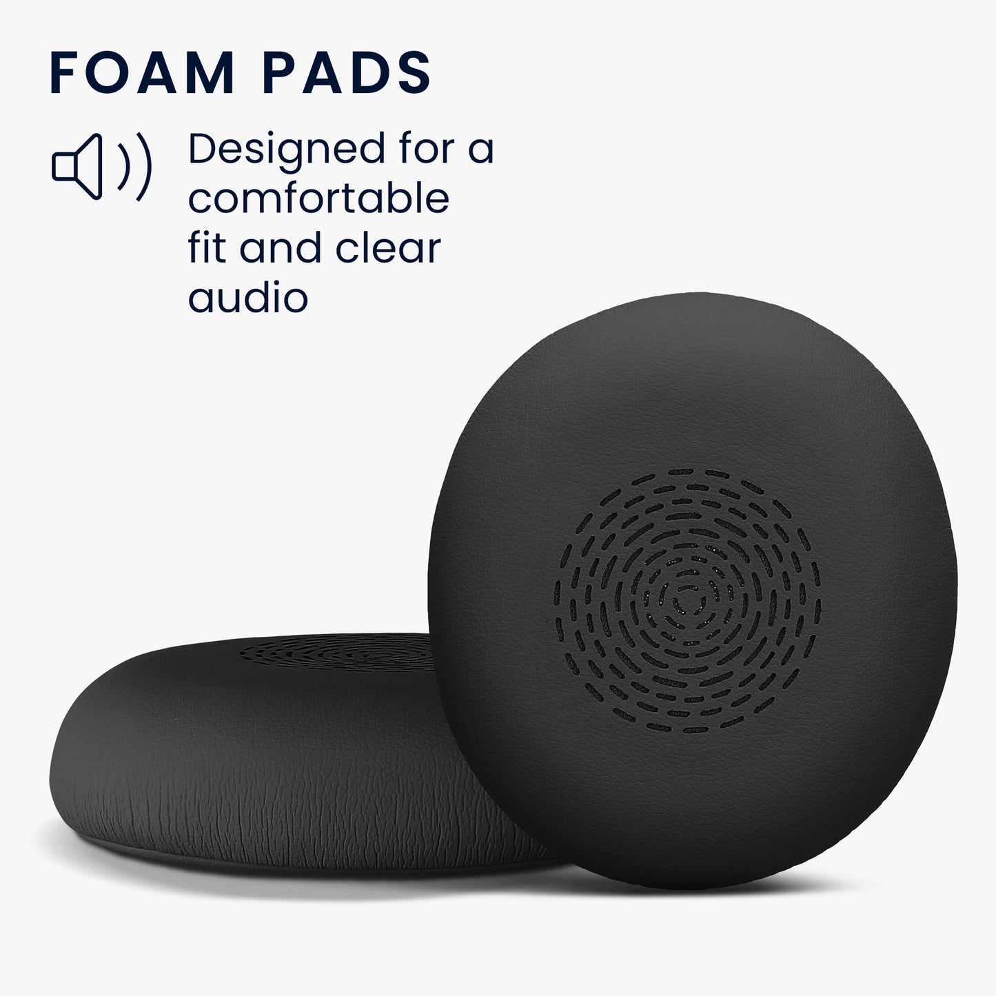 kwmobile Ear Pads for Jabra Evolve 2 75 Ear Cushions Replacement Headphone Spare Parts Over Ear Headphones