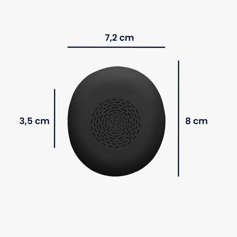 kwmobile Ear Pads for Jabra Evolve 2 75 Ear Cushions Replacement Headphone Spare Parts Over Ear Headphones