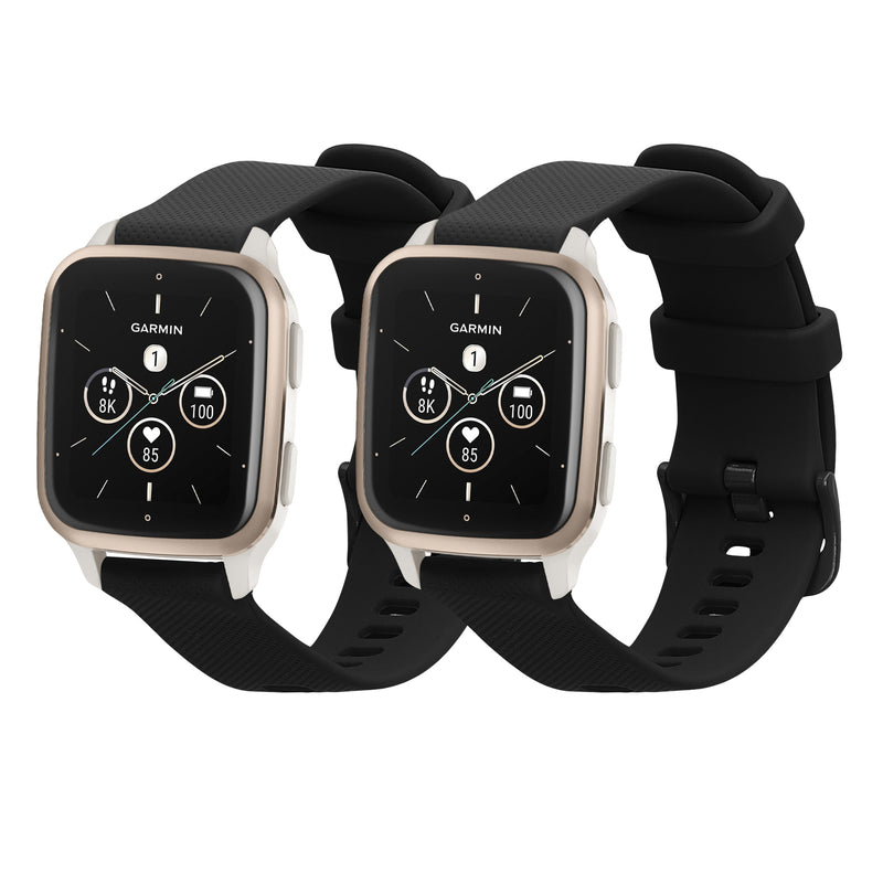 kwmobile Watch Strap for Garmin Venu Sq 2 Music / Sq 2 / Vivoactive 6 / Vivoactive 5 Strap Fitness Tracker Band Set Replacement Strap Smartwatch