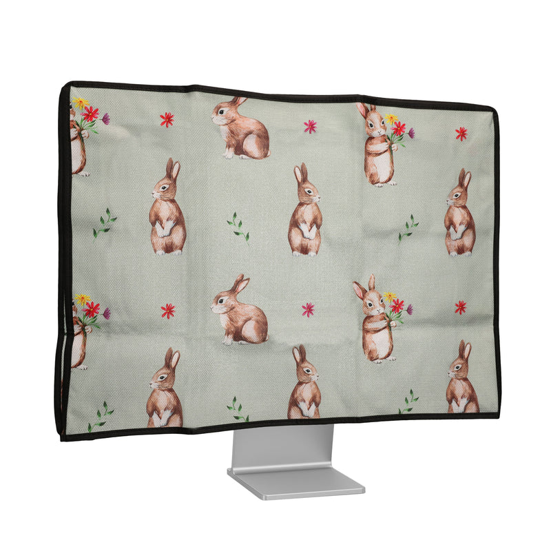 kwmobile Cover Compatible with 24-26" Monitor Protective Cover Dust Cover Hood for PC Screen Computer Screen Cover Dust Hood