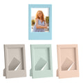 kwmobile Mini Picture Frame Set - Photo Frames for Instant Camera Photos - Plastic Picture Frames with Stand Function