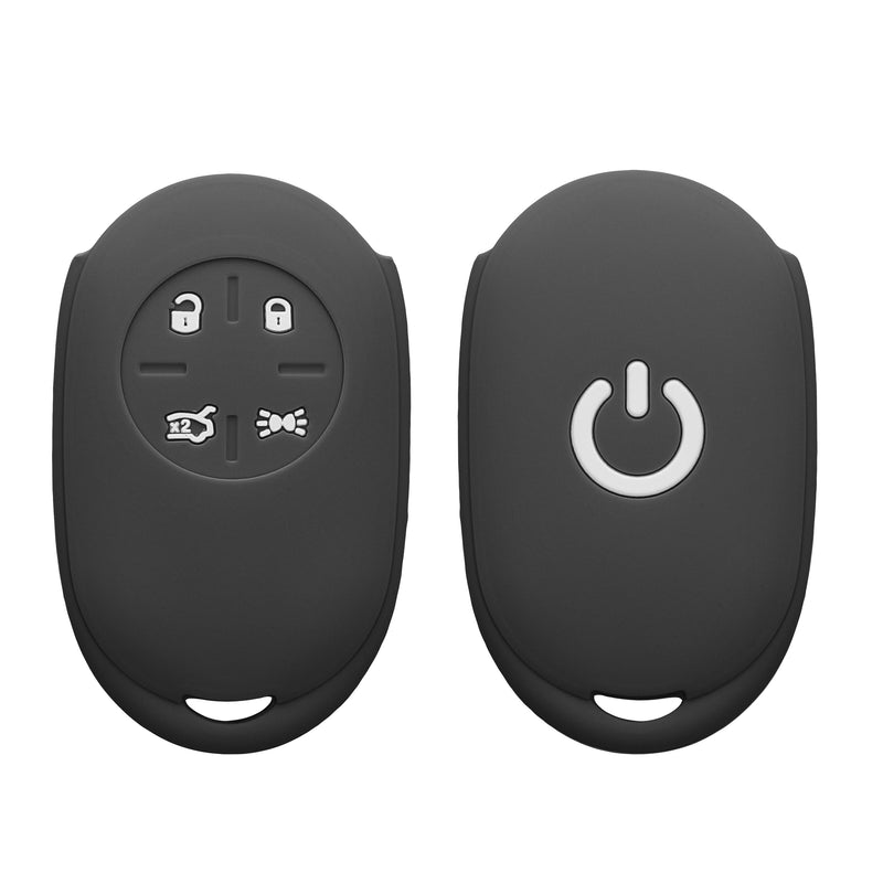 kwmobile Car Key Cover Compatible with Fiat 500E 4-Button Car Key