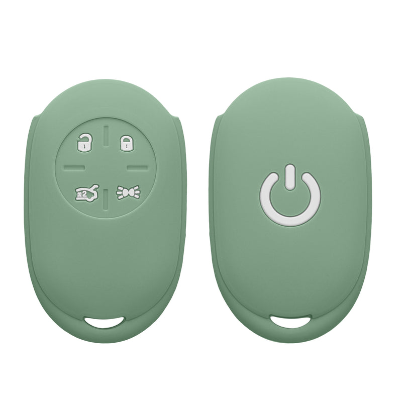 kwmobile Car Key Cover Compatible with Fiat 500E 4-Button Car Key