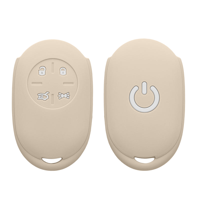 kwmobile Car Key Cover Compatible with Fiat 500E 4-Button Car Key