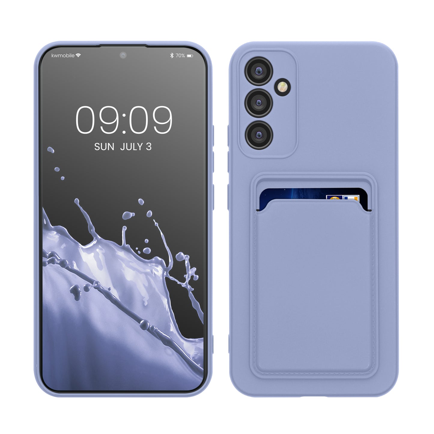kwmobile Phone Case Compatible with Samsung Galaxy A34 5G - Phone Cover with Card Holder