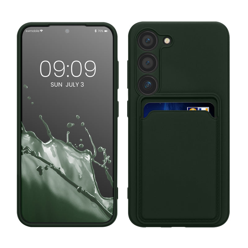 kwmobile Phone Case compatible with Samsung Galaxy S23 Case - Phone Cover with Card Slot