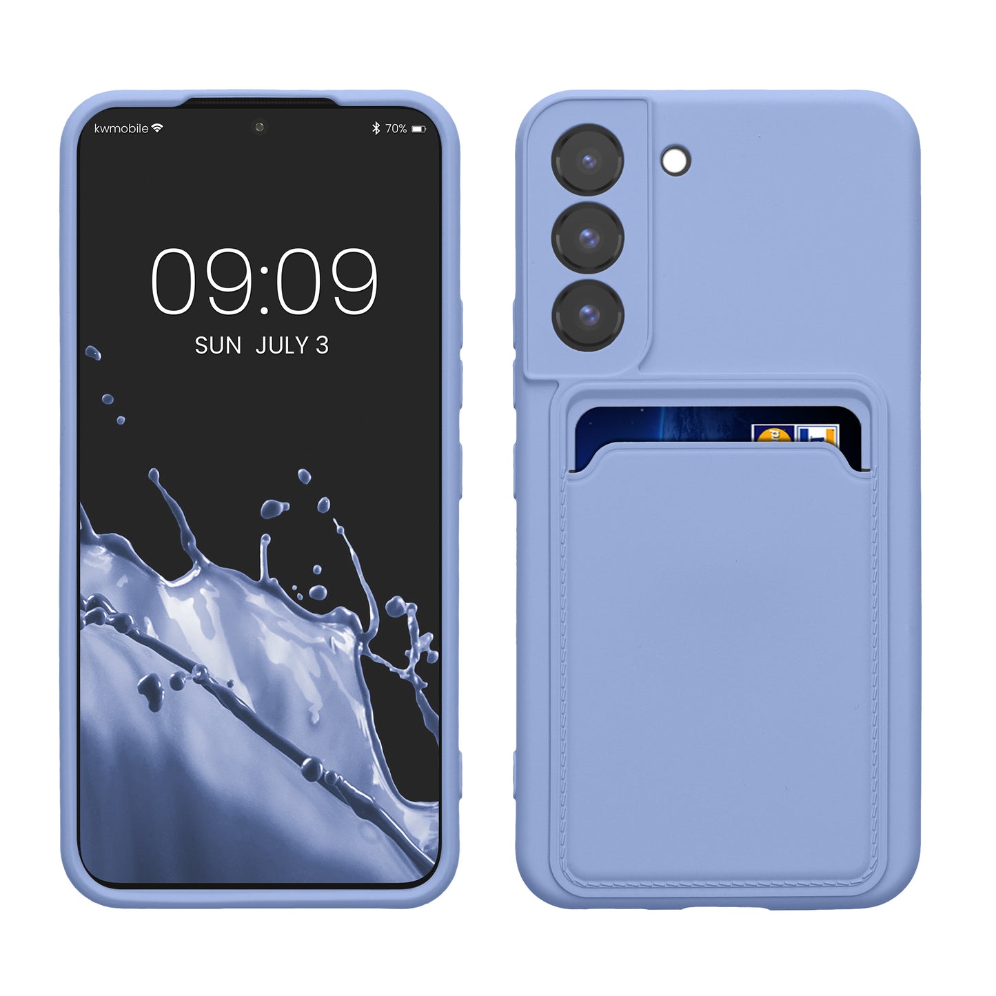 kwmobile Phone Case compatible with Samsung Galaxy S22 - Phone Cover with Card Slot