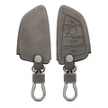 kwmobile Car Key Fob Cover Compatible with BMW 3-Button Smart Key - Faux Leather Protective Case for Key