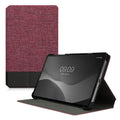kwmobile Schutzhülle kompatibel mit Lenovo Tab M8 (Gen 4) - Hülle Slim - Tablet Cover Case mit Ständer Rosa Schwarz Rosa  