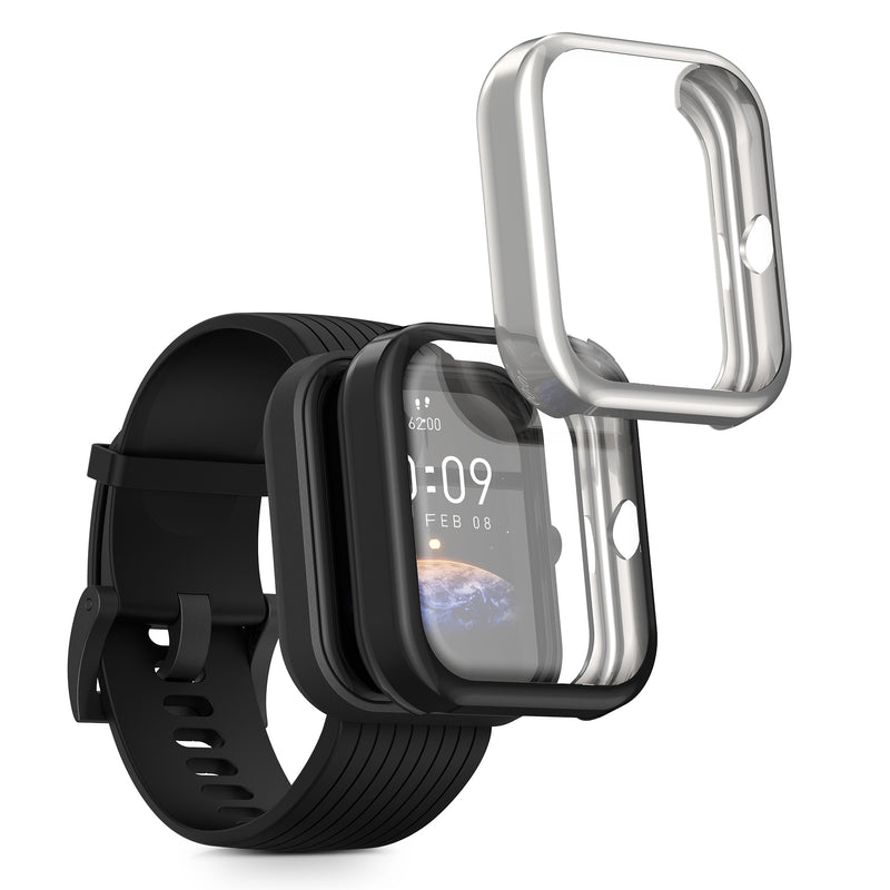kwmobile Silicone Case for Huami Amazfit Bip 3 / Bip 3 Pro Protective Cover Full Body Display Cover Set