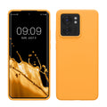 kwmobile Hülle kompatibel mit Motorola Edge 40 Hülle - Silikon Handy Case - Handyhülle weiche Oberfläche - kabelloses Laden - Fruity Orange Fruity Orange  