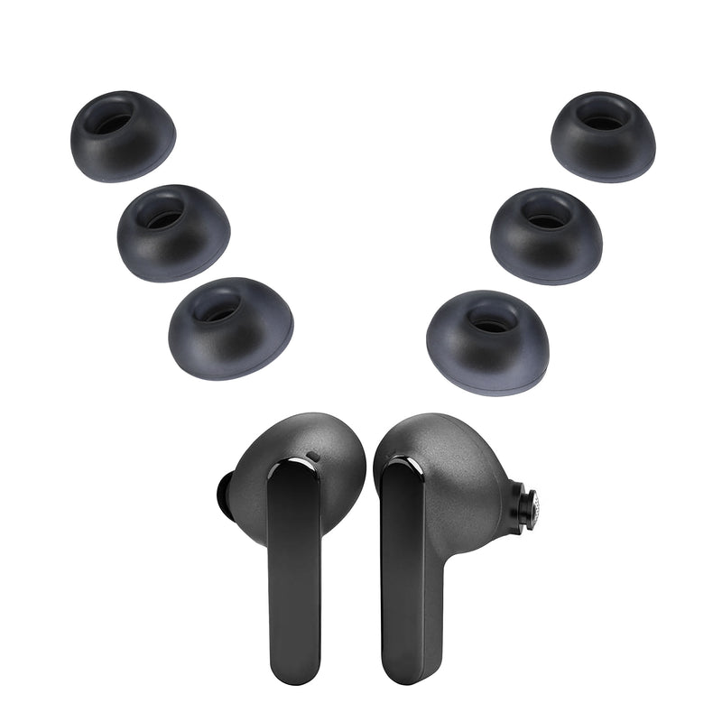 kwmobile 6x Ersatzpolster kompatibel mit JBL Live Pro 2 TWS - Silikon Ersatz Ohrpolster In-Ear Kopfhörer - Headphones Polster Blau  