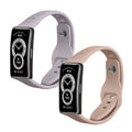 kwmobile 2x Uhrenarmband für Huawei Band 10 / 9 / 8 Armband - Fitnesstracker Band Set aus TPU Silikon - Ersatzarmband Smartwatch - Lavendel Altrosa Lavendel  [dsg10]