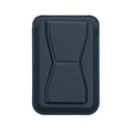 kwmobile Stick-on Kartenhalter für Smartphones - Kunstleder Halter mit Standfunktion - 65 x 95 mm - Platz für 2 Karten - Dunkelblau Dunkelblau  