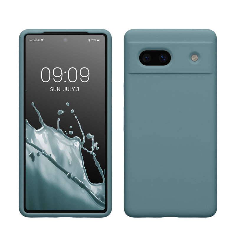 kwmobile Handyhülle für Google Pixel 7a Hülle, für Pixel 7a Case - Hülle Silikon - kabelloses Laden - Antique Stone Antique Stone  