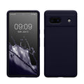 kwmobile Handyhülle für Google Pixel 7a Hülle, für Pixel 7a Case - Hülle Silikon - kabelloses Laden - Deep Ocean Deep Ocean  