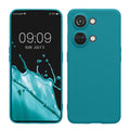 kwmobile Handyhülle kompatibel mit OnePlus Nord 3 5G Hülle - Handy Case aus weichem Silikon in Petrol matt Petrol matt  