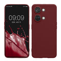 kwmobile Handyhülle kompatibel mit OnePlus Nord 3 5G Hülle - Handy Case aus weichem Silikon in Bordeaux Violett Bordeaux Violett  