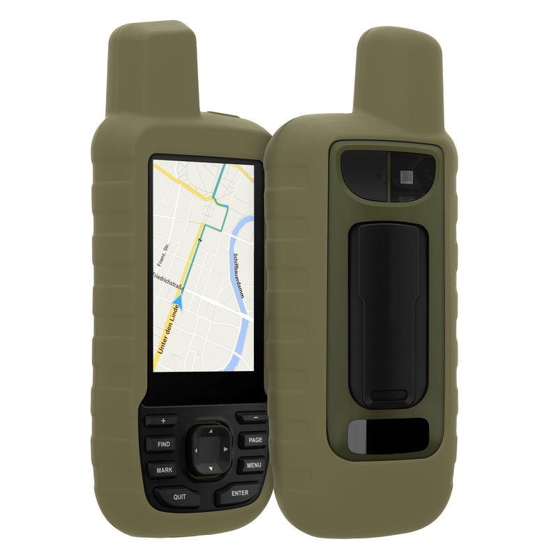 kwmobile Hülle kompatibel mit Garmin GPSMAP 66sr / GPSMAP 67 - Schutzhülle für GPS Handgerät in Grün Grün  
