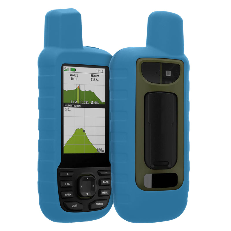 kwmobile Hülle kompatibel mit Garmin GPSMAP 66sr / GPSMAP 67 - Schutzhülle für GPS Handgerät in Blau Blau  