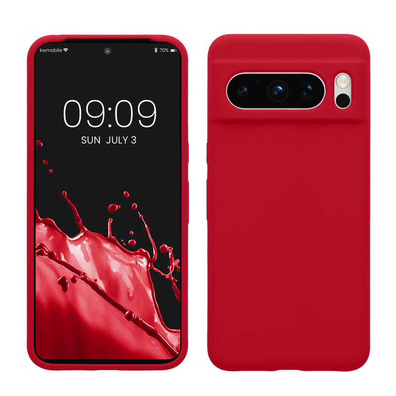 kwmobile Handyhülle für Google Pixel 8 Pro Hülle, für Pixel 8 Pro Case - Hülle Silikon - kabelloses Laden - Sweet Cherry Sweet Cherry  