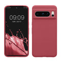 kwmobile Handyhülle für Google Pixel 8 Pro Hülle, für Pixel 8 Pro Case - Hülle Silikon - kabelloses Laden - Dark Rose Dark Rose  