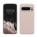 kwmobile Hülle kompatibel mit Google Pixel 8 Pro Hülle - weiches TPU Silikon Case - Cover geeignet für kabelloses Laden - Coconut Swirl Coconut Swirl  