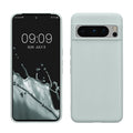 kwmobile Hülle kompatibel mit Google Pixel 8 Pro Hülle - weiches TPU Silikon Case - Cover geeignet für kabelloses Laden - Cool Mint Cool Mint  