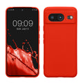 kwmobile Slim Case kompatibel mit Google Pixel 8 Hülle - Handyhülle aus Silikon in Mandarin Orange Mandarin Orange  