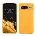 kwmobile Slim Case kompatibel mit Google Pixel 8 Hülle - Handyhülle aus Silikon in Fruity Orange Fruity Orange  
