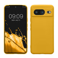 kwmobile Slim Case kompatibel mit Google Pixel 8 Hülle - Handyhülle aus Silikon in Honiggelb Honiggelb  